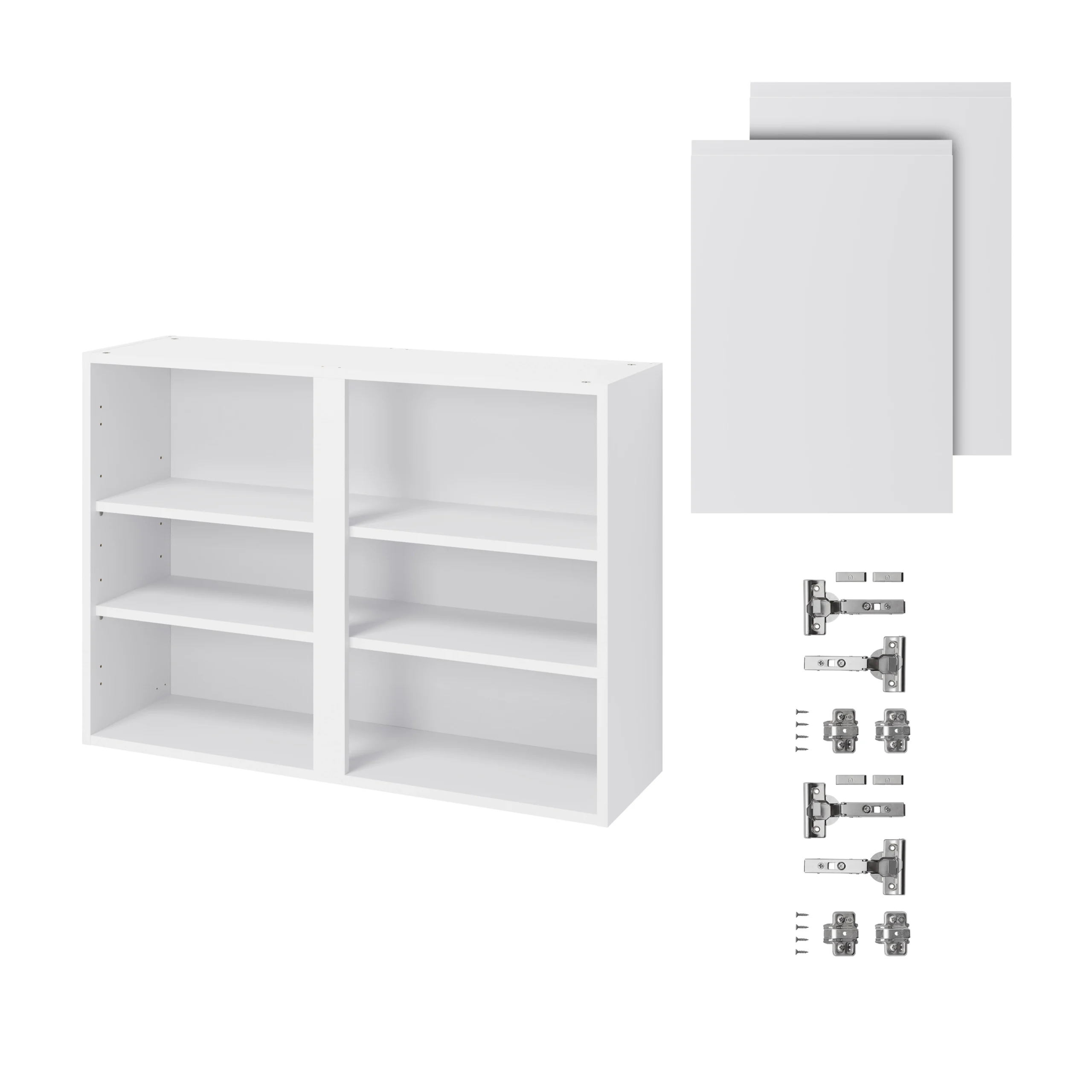 GoodHome Garcinia Gloss White Integrated Handle Wall Kitchen Cabinet (W)1000mm (H)720mm 3 GoodHome Garcinia Gloss White Integrated Handle Wall Kitchen Cabinet (W)1000mm (H)720mm - Image 3