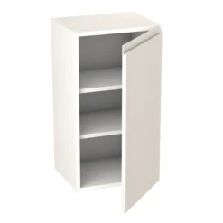 Goodhome -Goodhome goodhome garcinia gloss white integrated handle wall kitchen cabinet w 400mm h 720mm5059340702483 21c bq