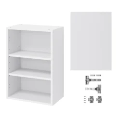 GoodHome Garcinia Gloss White Integrated Handle Wall Kitchen Cabinet (W)500mm (H)720mm -Goodhome goodhome garcinia gloss white integrated handle wall kitchen cabinet w 500mm h 720mm5059340702490 07c bq