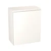 GoodHome Garcinia Gloss White Integrated Handle Wall Kitchen Cabinet (W)600mm (H)720mm
