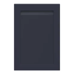 GoodHome Garcinia Matt Navy Blue Integrated Handle Shaker Highline Cabinet Door (W)500mm (H)715mm (T)20mm