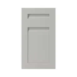 GoodHome Garcinia Matt Stone Integrated Handle Shaker Drawerline Cabinet Door, (W)400mm (H)715mm (T)20mm