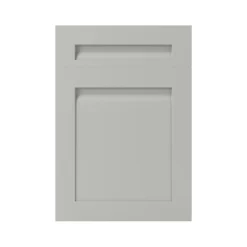 GoodHome Garcinia Matt Stone Integrated Handle Shaker Drawerline Cabinet Door, (W)500mm (H)715mm (T)20mm