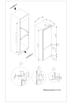 GoodHome GHBI7030FFUK 70:30 Classic Integrated Automatic Defrost Fridge Freezer - White 8 GoodHome GHBI7030FFUK 70:30 Classic Integrated Automatic Defrost Fridge Freezer - White -Goodhome goodhome ghbi7030ffuk 70 30 classic integrated automatic defrost fridge freezer white5059340169538 01t