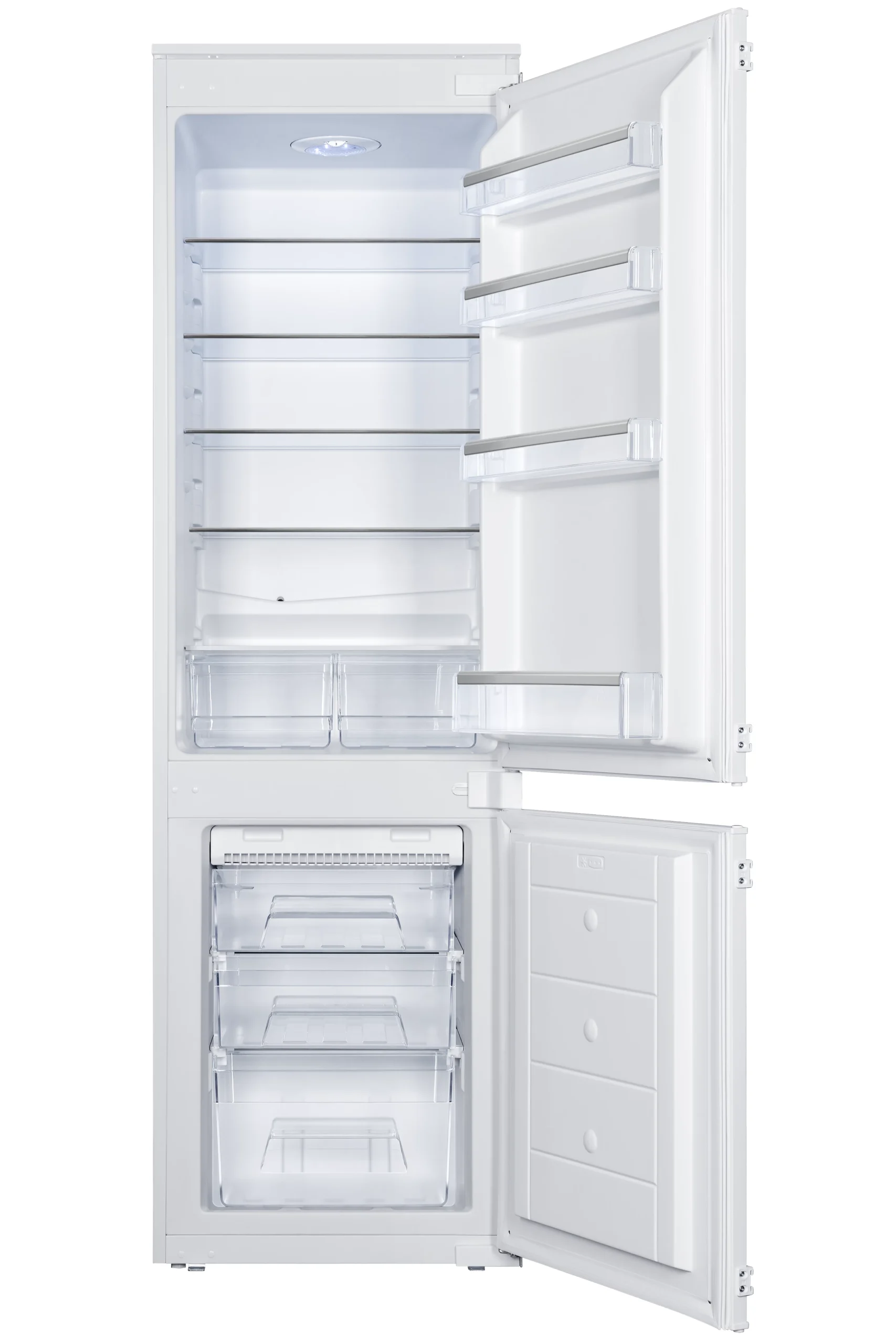 GoodHome GHBI7030FFUK 70:30 Classic Integrated Automatic Defrost Fridge Freezer - White 2 GoodHome GHBI7030FFUK 70:30 Classic Integrated Automatic Defrost Fridge Freezer - White - Image 2