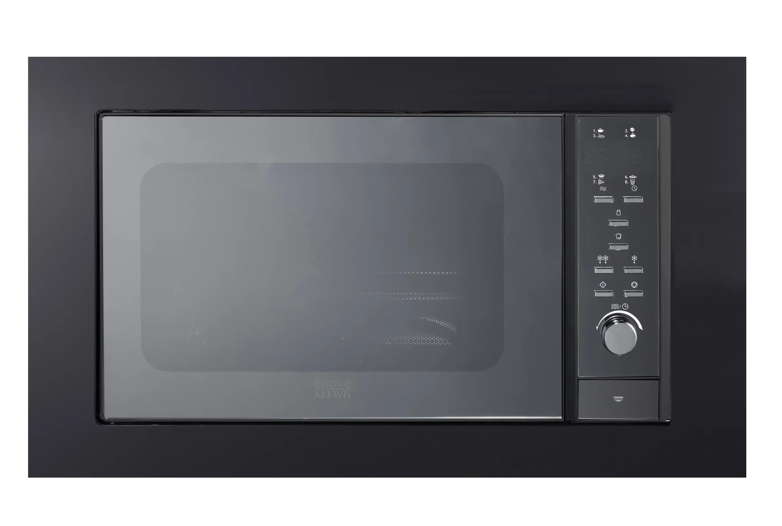 GoodHome GHBIMW25UK 25L Built-in Microwave - Mirrored Black 1 GoodHome GHBIMW25UK 25L Built-in Microwave - Mirrored Black