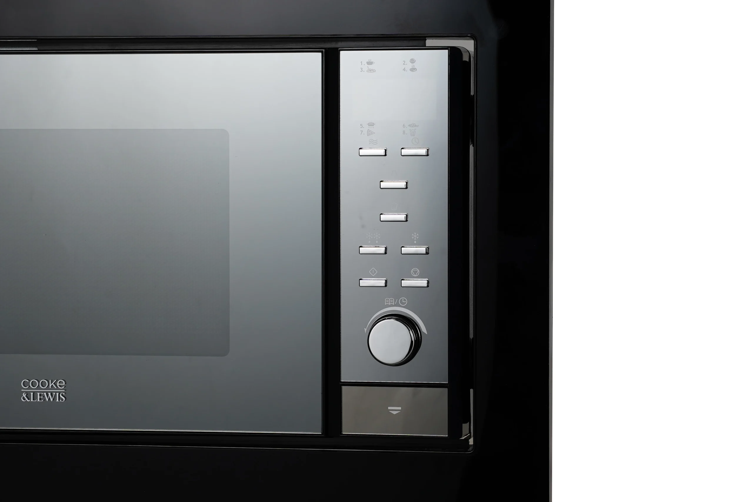 GoodHome GHBIMW25UK 25L Built-in Microwave - Mirrored Black 3 GoodHome GHBIMW25UK 25L Built-in Microwave - Mirrored Black - Image 3