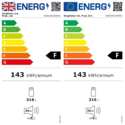 GoodHome GHUKBITF Integrated Fridge - Gloss White -Goodhome goodhome ghukbitf integrated fridge gloss white5059340169491 EUP EN