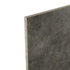 GoodHome KALA Dark Grey Concrete Effect Paper & Resin Back Panel, (H)1800mm (W)600mm (T)3mm