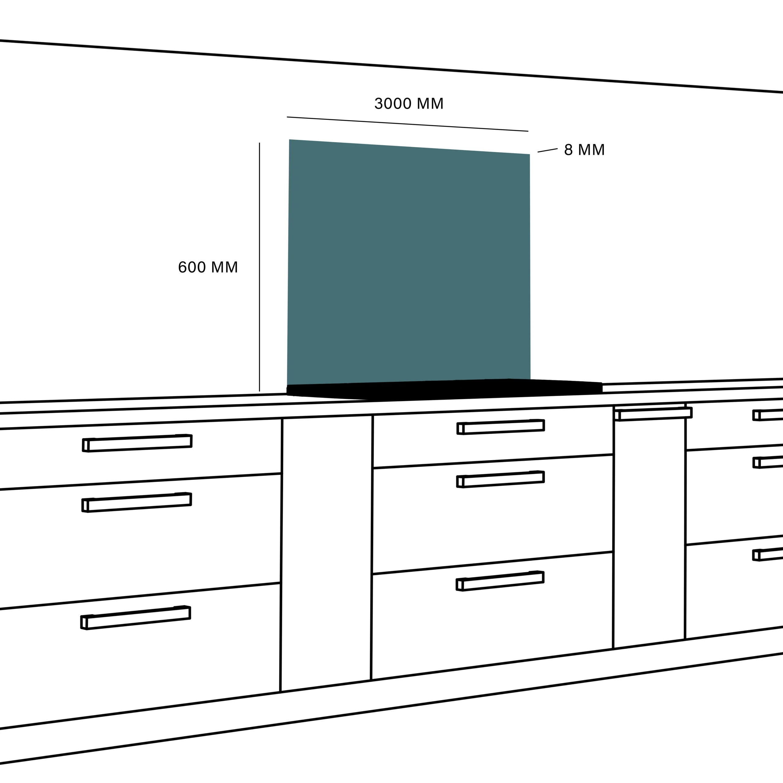 GoodHome Kala Grey Pietra Laminate Splashback, (H)600mm (W)600mm (T)8mm 5 GoodHome Kala Grey Pietra Laminate Splashback, (H)600mm (W)600mm (T)8mm - Image 5