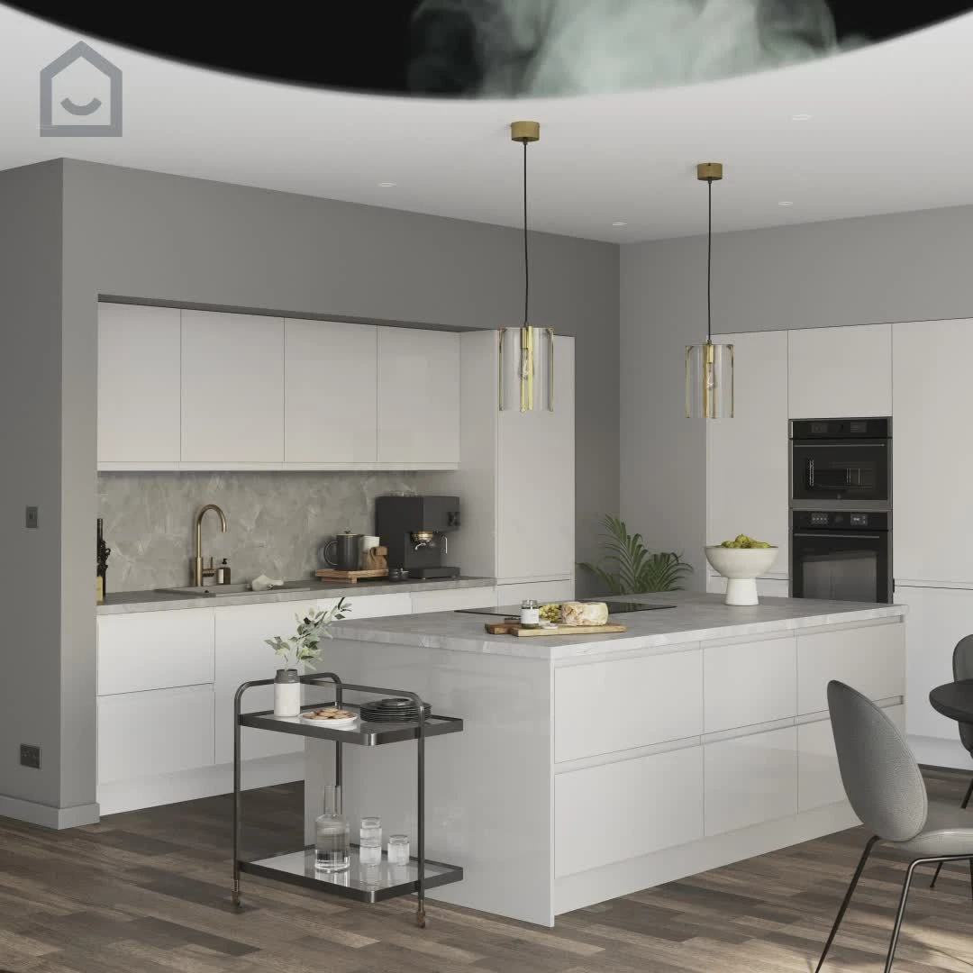 GoodHome Kala Grey Pietra Laminate Splashback, (H)600mm (W)600mm (T)8mm 2 GoodHome Kala Grey Pietra Laminate Splashback, (H)600mm (W)600mm (T)8mm - Image 2