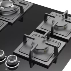 GoodHome Linksense GH60GASLK 4 Burner Black Glass & Steel Gas Hob, (W)590mm 19 GoodHome Linksense GH60GASLK 4 Burner Black Glass & Steel Gas Hob, (W)590mm -Goodhome goodhome linksense gh60gaslk 4 burner black glass steel gas hob w 590mm5059340445793 36c