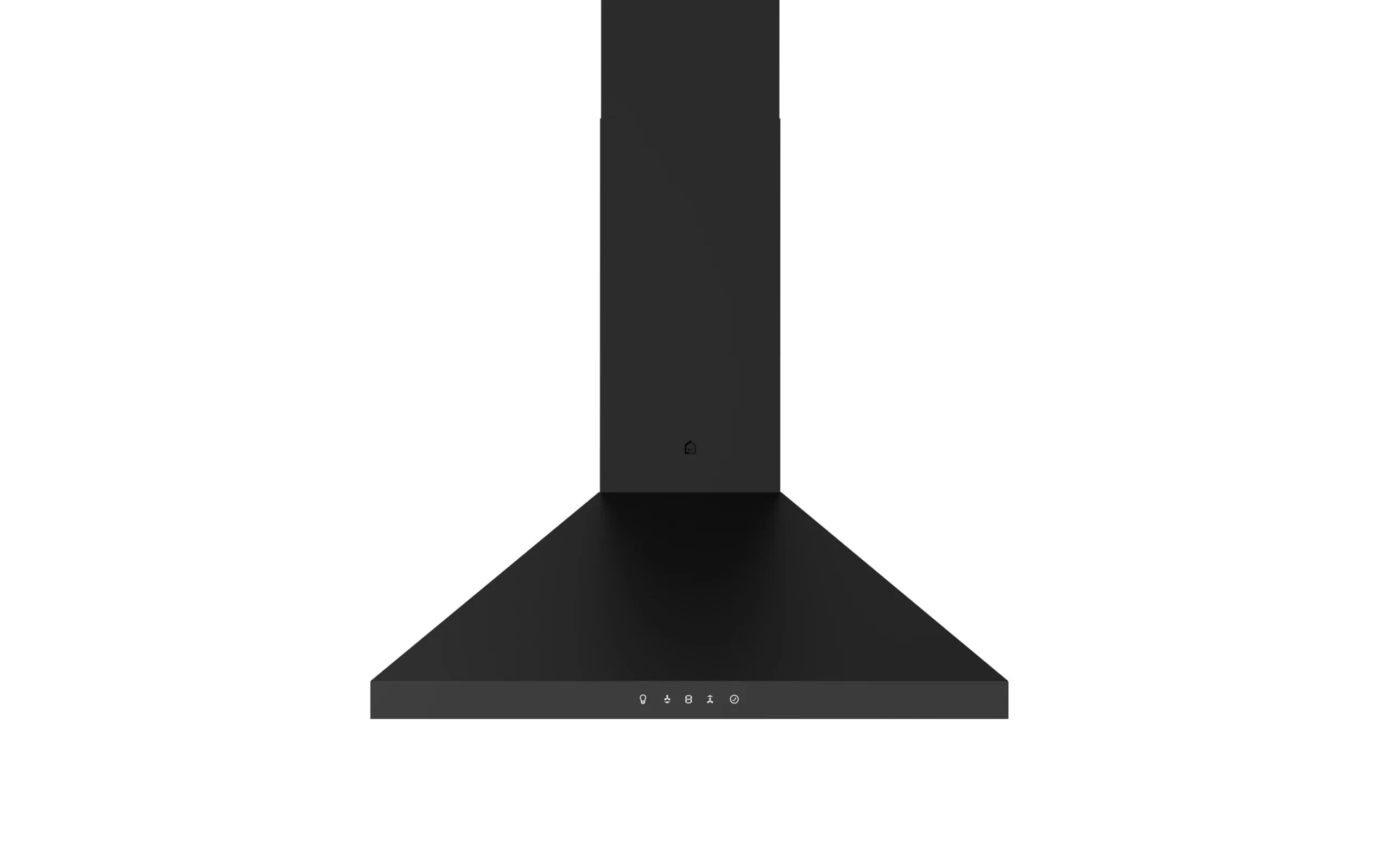 GoodHome LinkSense GHCH60LKBL Black Steel & Glass Chimney Cooker Hood (W)59.8cm - Black 3 GoodHome LinkSense GHCH60LKBL Black Steel & Glass Chimney Cooker Hood (W)59.8cm - Black - Image 3