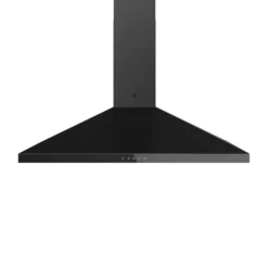 GoodHome LinkSense GHCH90LKBL Black Steel & Glass Chimney Cooker Hood (W)89.8cm - Black -Goodhome goodhome linksense ghch90lkbl black steel glass chimney cooker hood w 89 8cm black5059340446110 02c