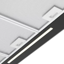 GoodHome LinkSense GHCH90LKBL Black Steel & Glass Chimney Cooker Hood (W)89.8cm - Black -Goodhome goodhome linksense ghch90lkbl black steel glass chimney cooker hood w 89 8cm black5059340446110 38c