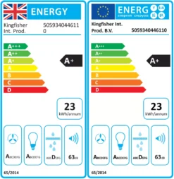 GoodHome LinkSense GHCH90LKBL Black Steel & Glass Chimney Cooker Hood (W)89.8cm - Black -Goodhome goodhome linksense ghch90lkbl black steel glass chimney cooker hood w 89 8cm black5059340446110 EUP EN