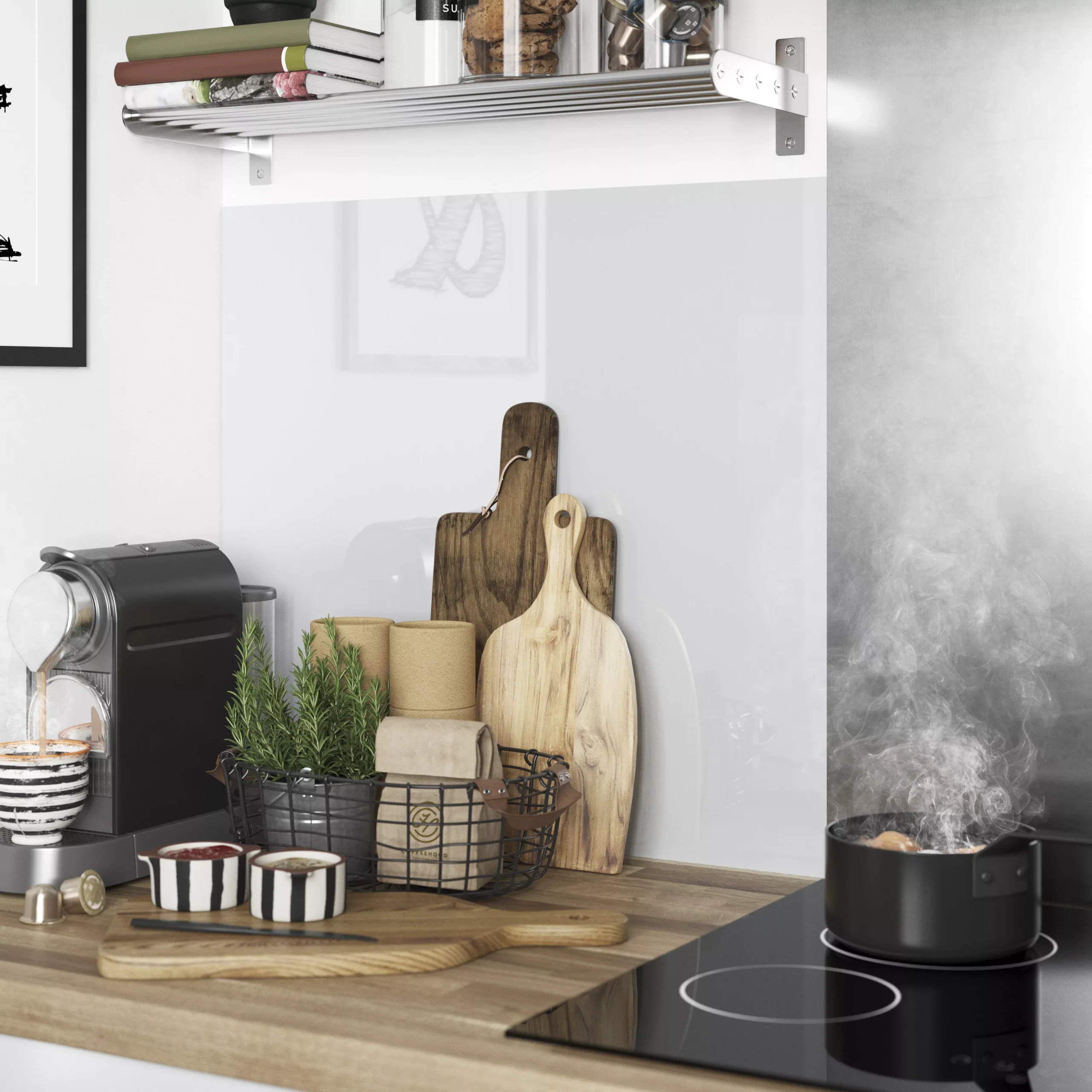 GoodHome Nepeta Anthracite Smooth / Shallow Paper & Resin Back Panel, (H)6000mm (W)20000mm (T)3mm 6 GoodHome Nepeta Anthracite Smooth / Shallow Paper & Resin Back Panel, (H)6000mm (W)20000mm (T)3mm - Image 6