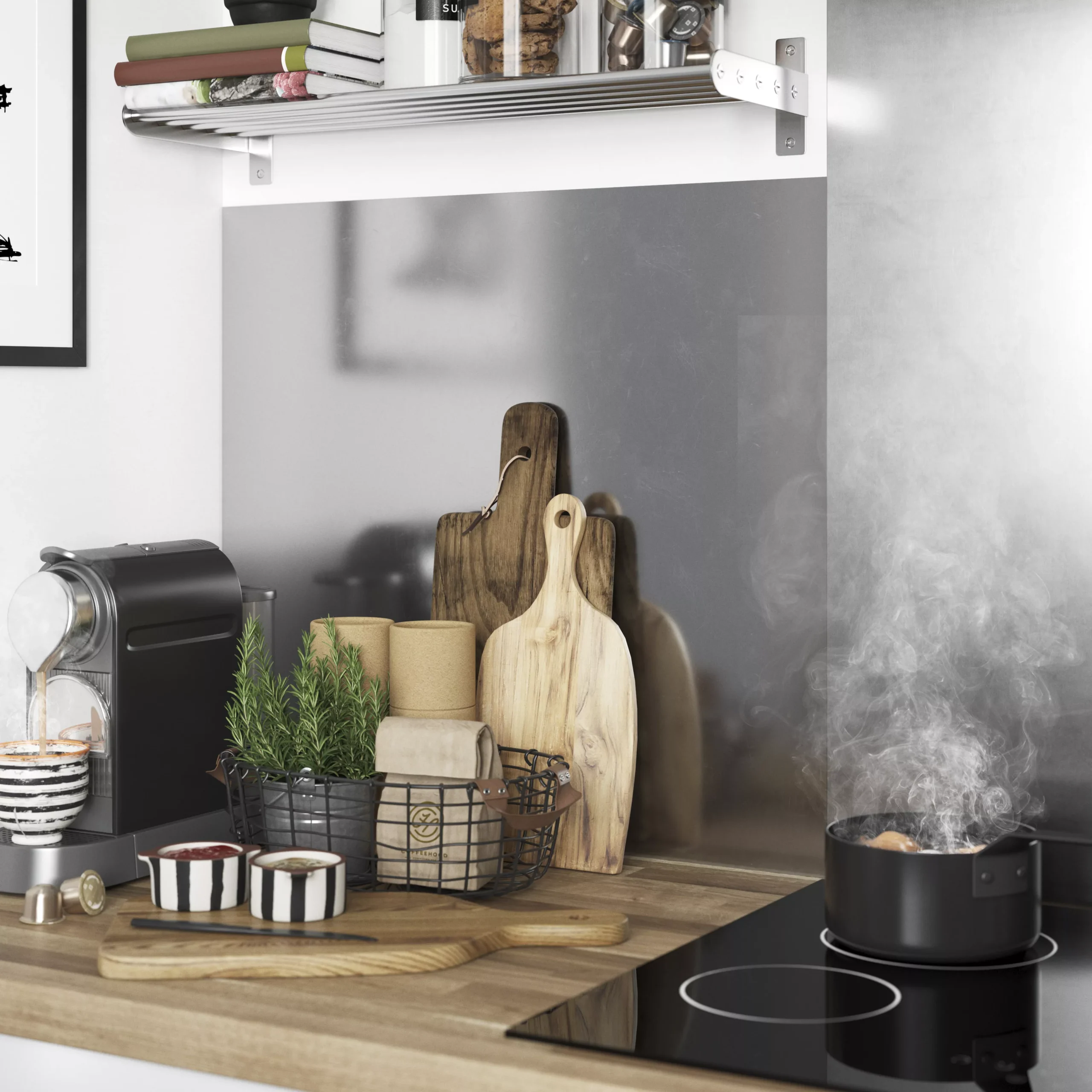 GoodHome Nepeta Copper & Inox Metallic Paper & Resin Back Panel, (H)6000mm (W)20000mm (T)3mm 6 GoodHome Nepeta Copper & Inox Metallic Paper & Resin Back Panel, (H)6000mm (W)20000mm (T)3mm - Image 6