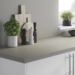 GoodHome Nepeta Grey Paper & Resin Back Panel, (H)6000mm (W)20000mm (T)3mm -Goodhome goodhome nepeta grey paper resin back panel h 6000mm w 20000mm t 3mm3663602636380 21i