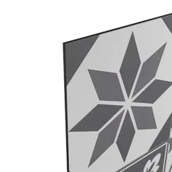 GoodHome Nepeta Grey Patchwork Cement Effect Paper & Resin Back Panel, (H)600mm (W)1800mm (T)3mm -Goodhome goodhome nepeta grey patchwork cement effect paper resin back panel h 600mm w 1800mm t 3mm3663602636359 01c