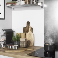 GoodHome Nepeta White Geometric / Smooth Paper & Resin Back Panel, (H)6000mm (W)18000mm (T)3mm -Goodhome goodhome nepeta white geometric smooth paper resin back panel h 6000mm w 18000mm t 3mm3663602636311 22i