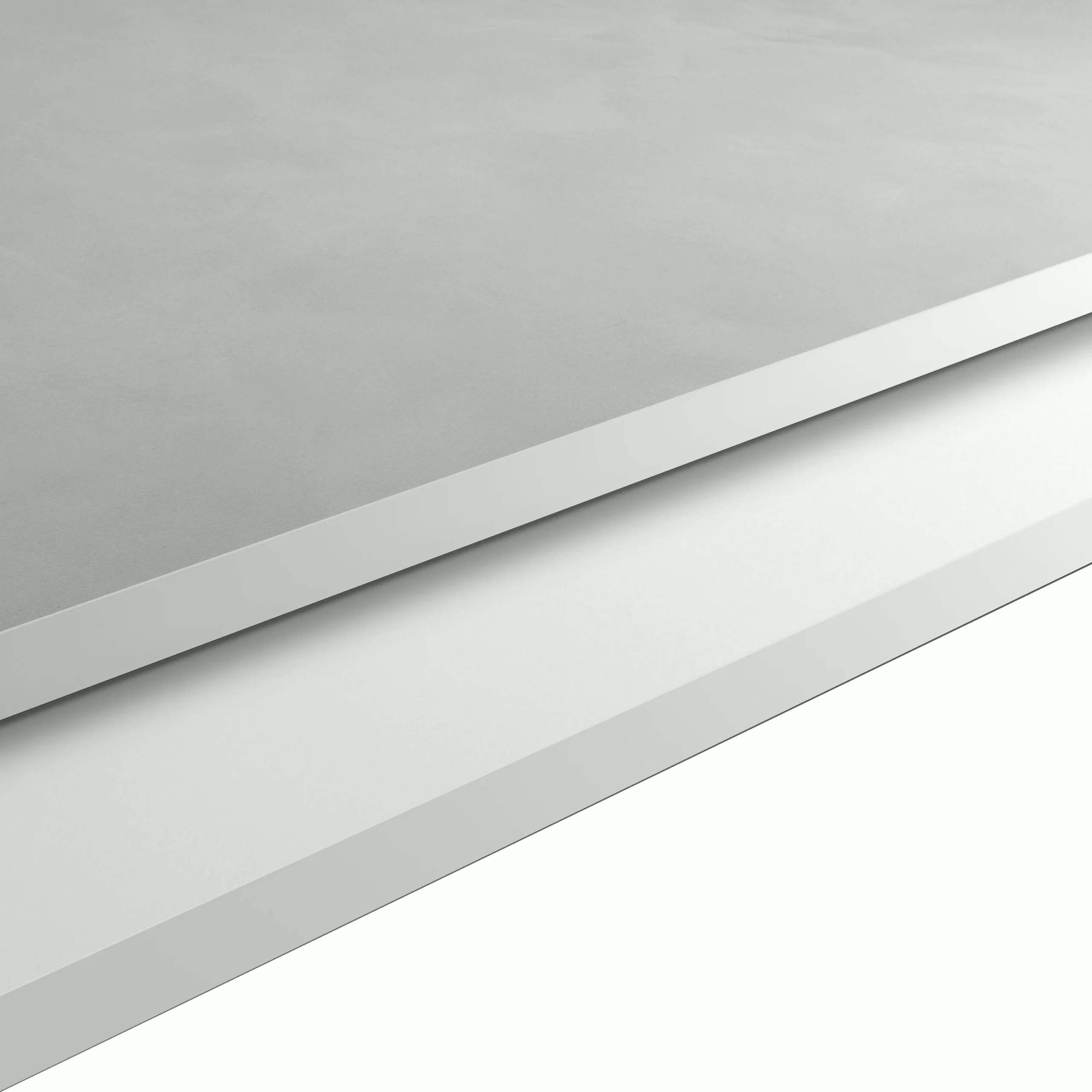 GoodHome Nepeta White Stone Effect Paper & Resin Upstand (L)3000mm 1 GoodHome Nepeta White Stone Effect Paper & Resin Upstand (L)3000mm