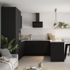 GoodHome Pasilla Matt Carbon Thin Frame Slab Drawerline Cabinet Door, (W)600mm (H)715mm (T)20mm -Goodhome goodhome pasilla matt carbon thin frame slab drawerline cabinet door w 600mm h 715mm t 20mm3663602474029 10i