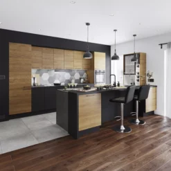 GoodHome Pasilla Matt Carbon Thin Frame Slab Drawerline Cabinet Door, (W)600mm (H)715mm (T)20mm -Goodhome goodhome pasilla matt carbon thin frame slab drawerline cabinet door w 600mm h 715mm t 20mm3663602474487 21i