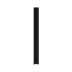 GoodHome Pasilla Matt Carbon Thin Frame Slab Tall Wall Corner Post, (W)59mm (H)895mm