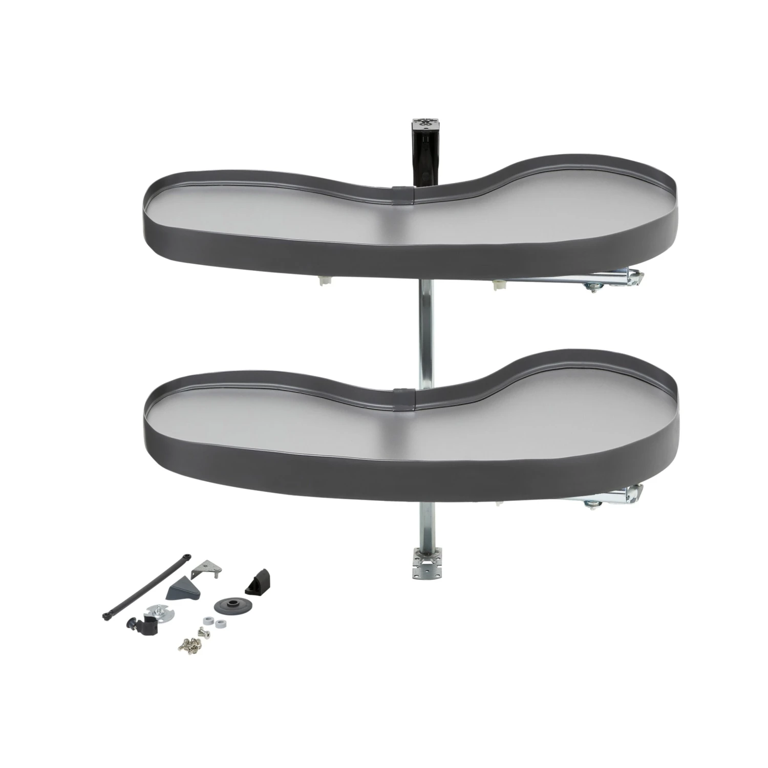 GoodHome Pebre Anthracite Soft-close Pull Out Storage, (H)698mm (W)865mm 1 GoodHome Pebre Anthracite Soft-close Pull Out Storage, (H)698mm (W)865mm