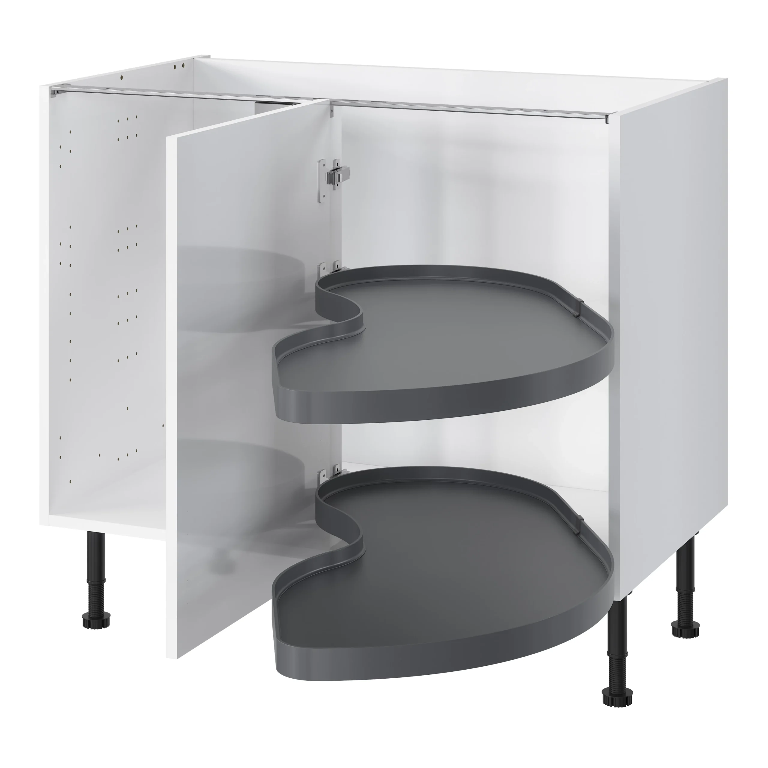 GoodHome Pebre Anthracite Soft-close Pull Out Storage, (H)698mm (W)865mm 6 GoodHome Pebre Anthracite Soft-close Pull Out Storage, (H)698mm (W)865mm - Image 6