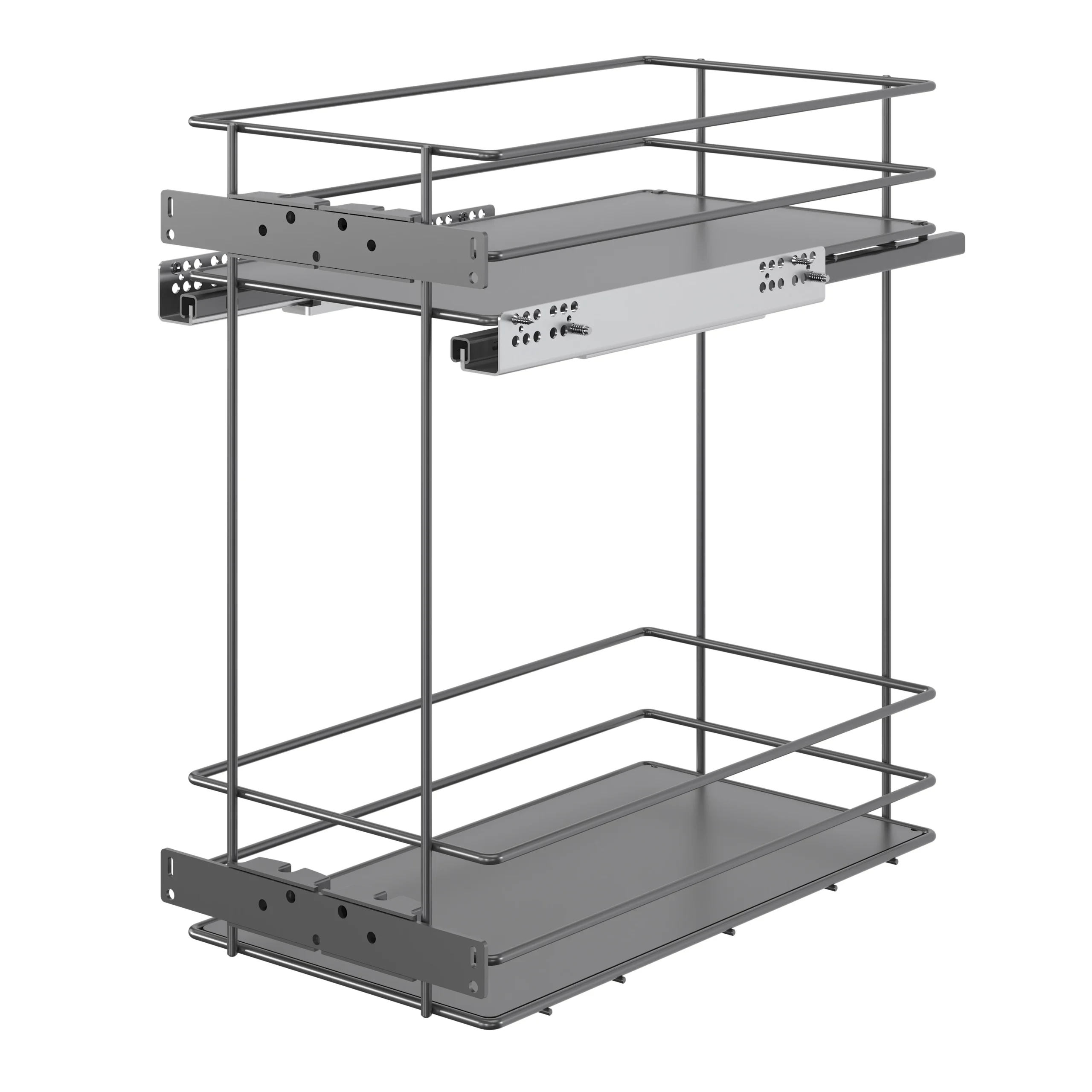 GoodHome Pebre Anthracite Soft Close Runners Pull Out Storage, (H)484mm (W)264mm 3 GoodHome Pebre Anthracite Soft Close Runners Pull Out Storage, (H)484mm (W)264mm - Image 3