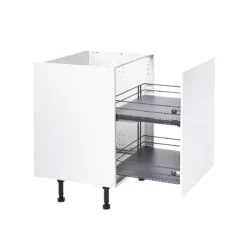 GoodHome Pebre Anthracite Soft Close Runners Pull Out Storage, (H)484mm (W)364mm -Goodhome goodhome pebre anthracite soft close runners pull out storage h 484mm w 364mm3663602480167 23c bq