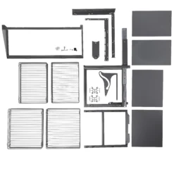 GoodHome Pebre Anthracite Soft-open Left Outward Pull Out Storage, (H)639mm (W)855mm -Goodhome goodhome pebre anthracite soft open left outward pull out storage h 639mm w 855mm3663602480235 07c