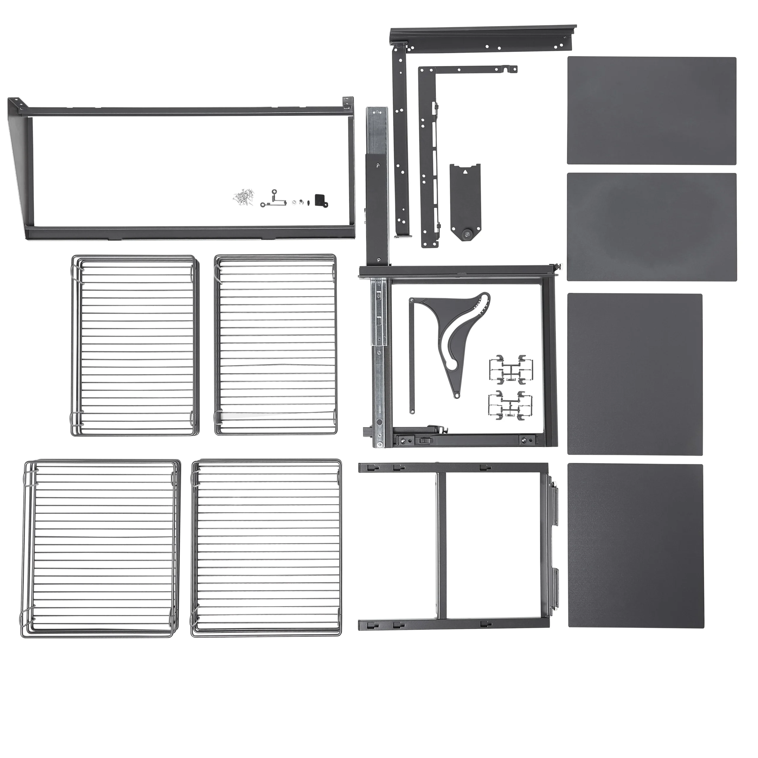 GoodHome Pebre Anthracite Soft-open Right Outward Pull Out Storage, (H)639mm (W)855mm 9 GoodHome Pebre Anthracite Soft-open Right Outward Pull Out Storage, (H)639mm (W)855mm - Image 9