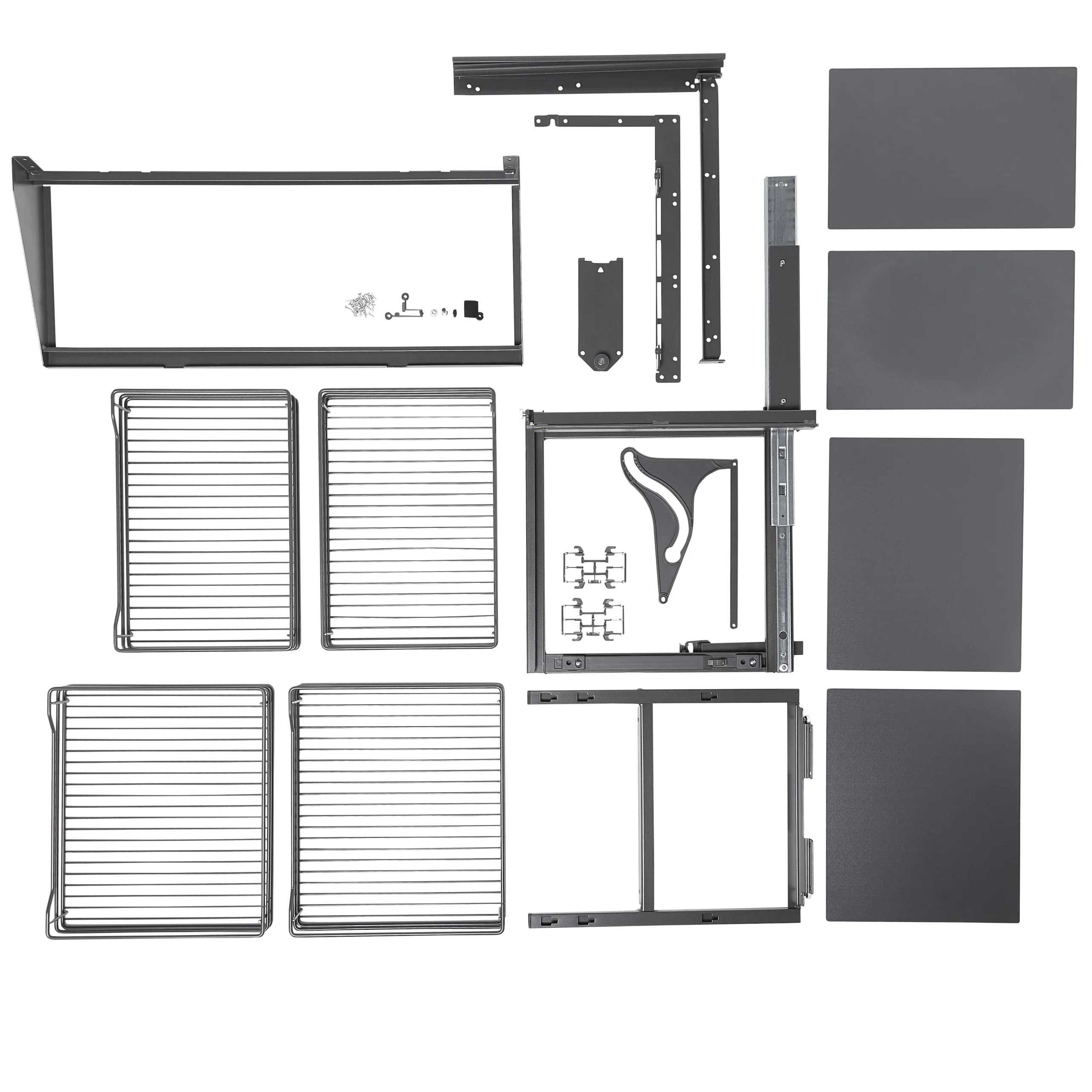 GoodHome Pebre Anthracite Soft-open Right Outward Pull Out Storage, (H)639mm (W)855mm 4 GoodHome Pebre Anthracite Soft-open Right Outward Pull Out Storage, (H)639mm (W)855mm - Image 4