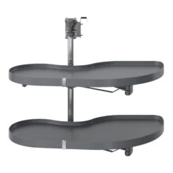 GoodHome Pebre Soft-close LH Corner Cabinet Pull-out Storage -Goodhome goodhome pebre soft close lh corner cabinet pull out storage3663602480211 01c