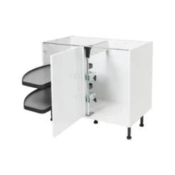 GoodHome Pebre Soft-close LH Corner Cabinet Pull-out Storage -Goodhome goodhome pebre soft close lh corner cabinet pull out storage3663602480211 21c bq