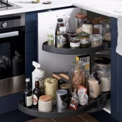 GoodHome Pebre Soft-close RH Corner Cabinet Pull-out Storage -Goodhome goodhome pebre soft close rh corner cabinet pull out storage3663602480204 02i bq