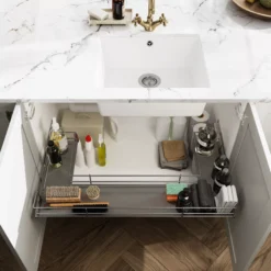 GoodHome Pebre Under-sink Pull-out Storage -Goodhome goodhome pebre under sink pull out storage3663602480181 10i
