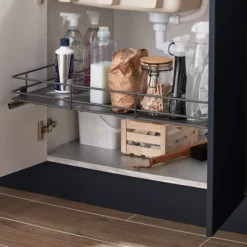 GoodHome Pebre Under Sink Shelf Pull-out Storage 13 GoodHome Pebre Under Sink Shelf Pull-out Storage -Goodhome goodhome pebre under sink shelf pull out storage3663602480174 01i bq