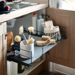 GoodHome Pebre Under Sink Shelf Pull-out Storage 14 GoodHome Pebre Under Sink Shelf Pull-out Storage -Goodhome goodhome pebre under sink shelf pull out storage3663602480174 05i bq