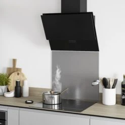 GoodHome PlasmaSense GHAG60PLAS Black Steel & Glass Angled Cooker Hood (W)59.8cm - Black -Goodhome goodhome plasmasense ghag60plas black steel glass angled cooker hood w 59 8cm black5059340445892 01i