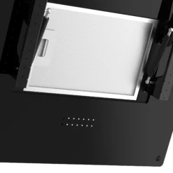 GoodHome PlasmaSense GHAG60PLAS Black Steel & Glass Angled Cooker Hood (W)59.8cm - Black -Goodhome goodhome plasmasense ghag60plas black steel glass angled cooker hood w 59 8cm black5059340445892 37c