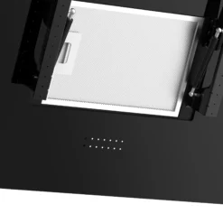 GoodHome PlasmaSense GHAG90PLAS Black Steel & Glass Angled Cooker Hood (W)89.8cm - Black -Goodhome goodhome plasmasense ghag90plas black steel glass angled cooker hood w 89 8cm black5059340445885 37c