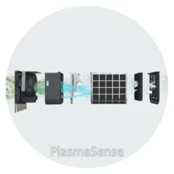 GoodHome PlasmaSense GHAG90PLAS Black Steel & Glass Angled Cooker Hood (W)89.8cm - Black -Goodhome goodhome plasmasense ghag90plas black steel glass angled cooker hood w 89 8cm black5059340445915 10i