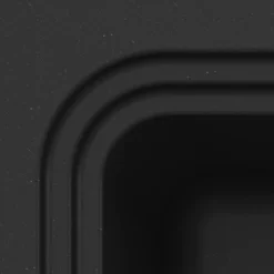 GoodHome Romesco Black Composite Quartz 1 Bowl Kitchen Sink (W)515mm X (L)562mm -Goodhome goodhome romesco black composite quartz 1 bowl kitchen sink w 515mm x l 562mm5059340458731 36c