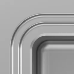 GoodHome Romesco Brushed Stainless Steel 1 Bowl Kitchen Sink With Compact Drainer (W)510mm X (L)770mm -Goodhome goodhome romesco brushed stainless steel 1 bowl kitchen sink with compact drainer w 510mm x l 770mm5059340458762 36c