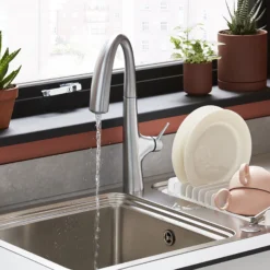 GoodHome Romesco Inox Stainless Steel 1 Bowl Sink & Drainer 511mm X 770mm -Goodhome goodhome romesco inox stainless steel 1 bowl sink drainer 511mm x 770mm3663602481898 05i