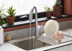 GoodHome Romesco Inox Stainless Steel 1 Bowl Sink & Drainer 511mm X 770mm -Goodhome goodhome romesco inox stainless steel 1 bowl sink drainer 511mm x 770mm3663602481898 22i